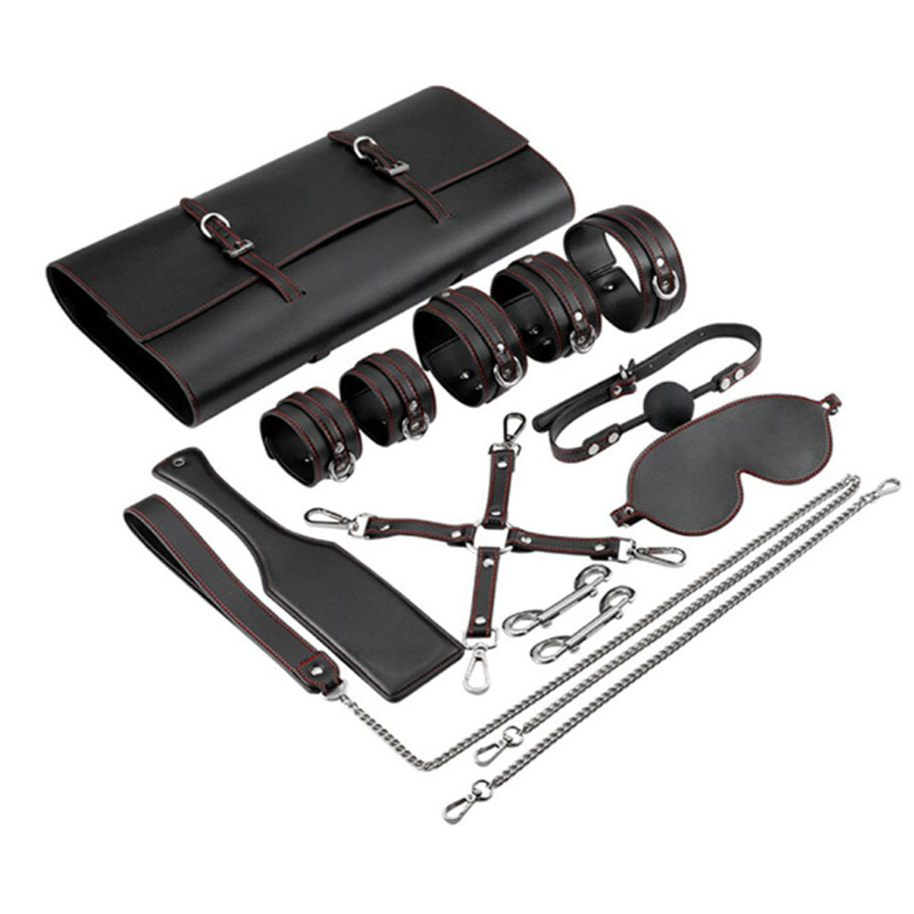 Bộ dụng cụ hỗ trợ tình dục đen BDSM 01 kích thích cuộc yêu mới 