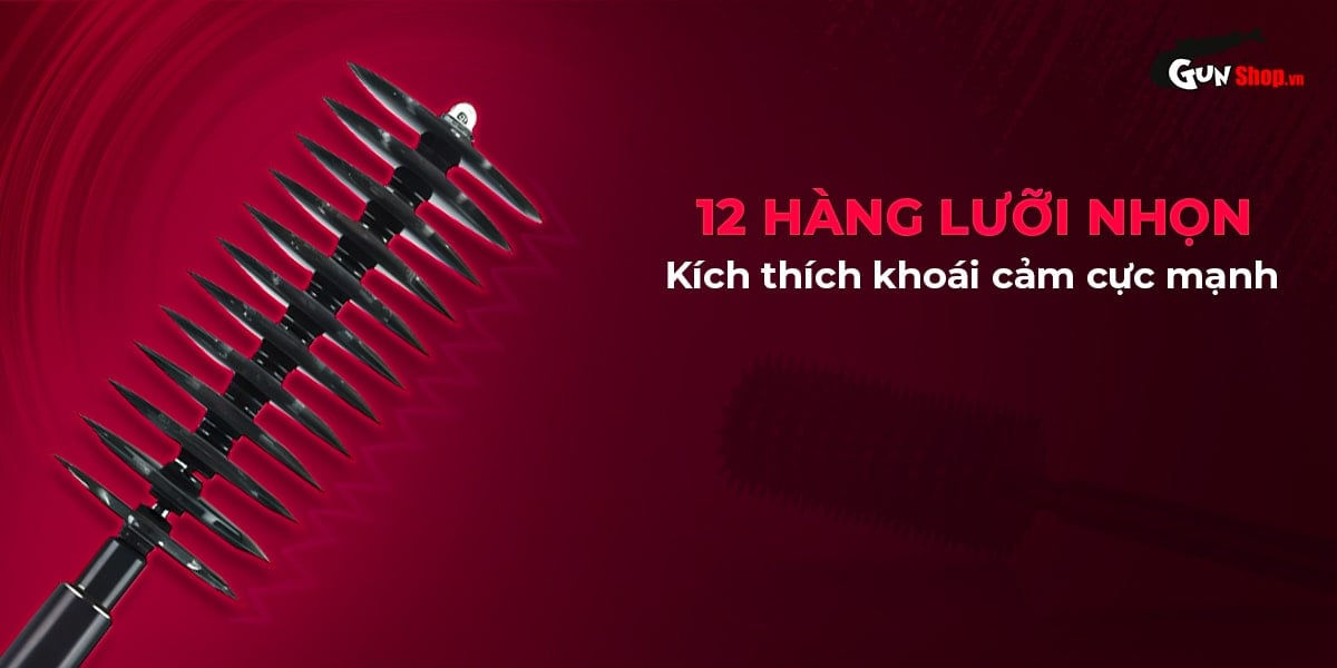 Chisa BDSM 12 Row Spiky Pinwheel Massage Roller