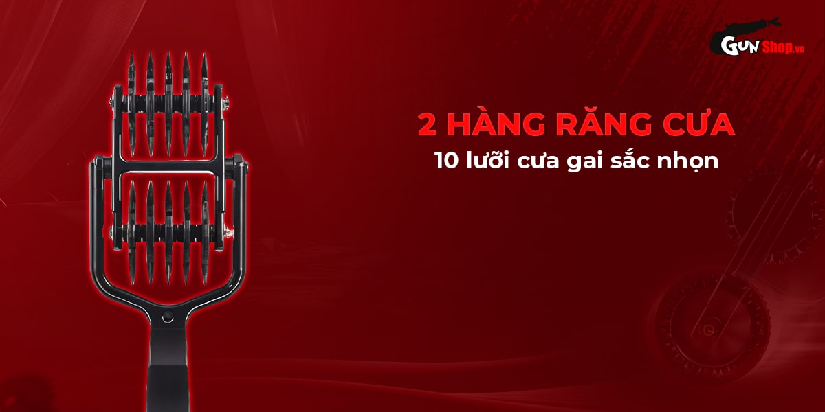 Chisa BDSM 5 Row Double Pinwheel Safe Plastic Nipple Roller