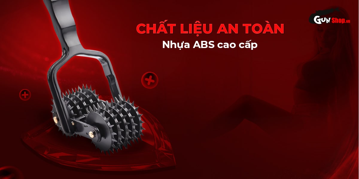 Chisa BDSM 5 Row Double Pinwheel Safe Plastic Nipple Roller