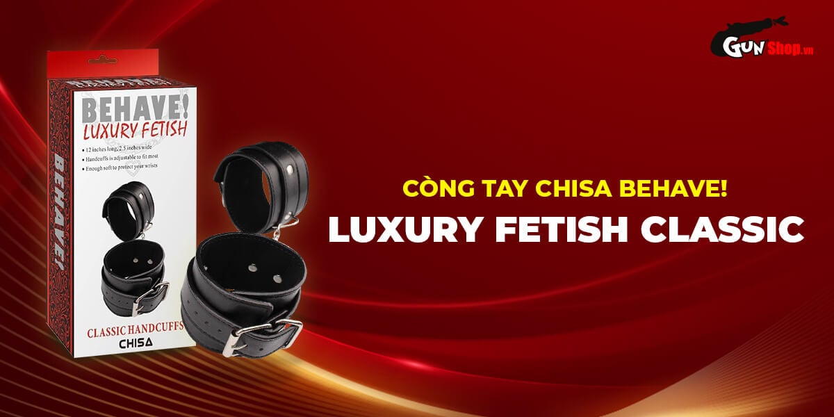 Chisa Behave Premium Adjustable Luxury Fetish Handcuffs