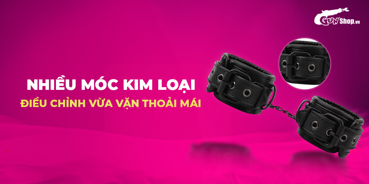 Còng tay Chisa Fierce Euphoria cao cấp thoải mái dễ điều chỉnh BDSM