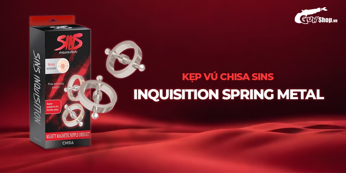 Chisa Sins Metal Adjustable Nipple Clamps BDSM Accessory