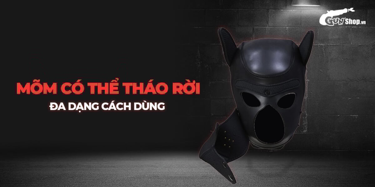 Chisa Sins BDSM Dog Hood Master Bondage PU Mask Fetish Gear
