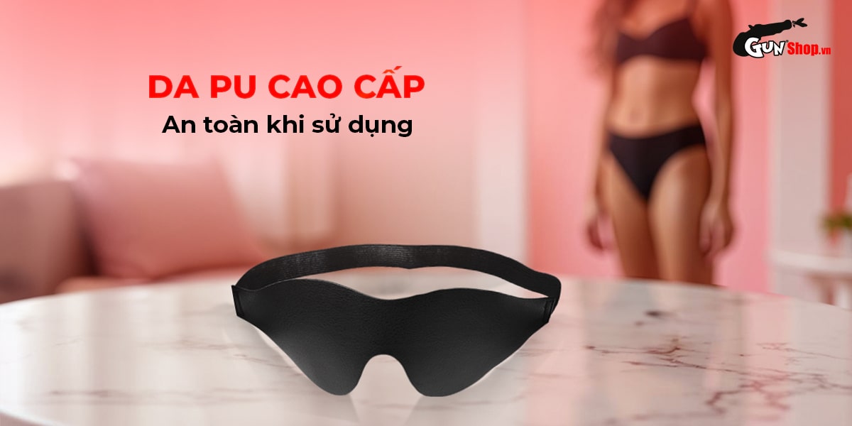 Luxury PU BDSM Blindfold Adjustable Strap Sensual