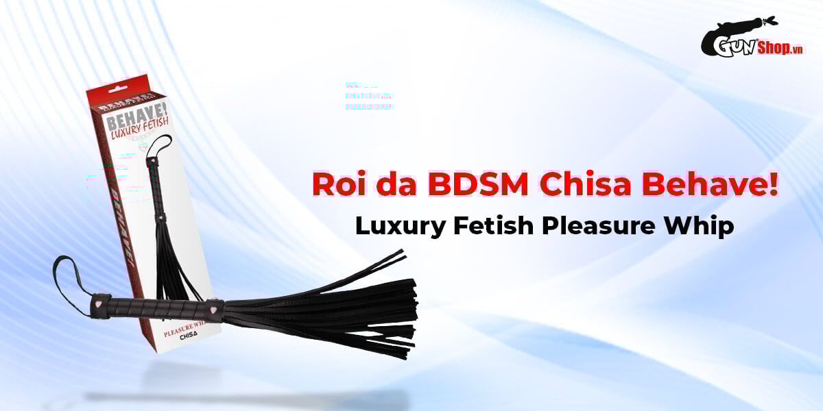 Chisa Behave! Luxury BDSM Leather Whip Pleasure Tool