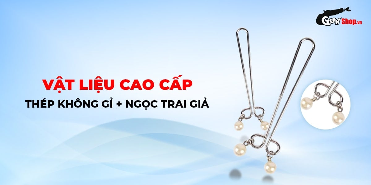 Chisa Senuelo Pearl Nipple Clamps BDSM Erotic Stimulator