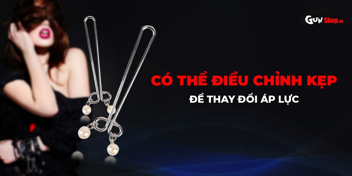 Chisa Senuelo Pearl Nipple Clamps BDSM Erotic Stimulator