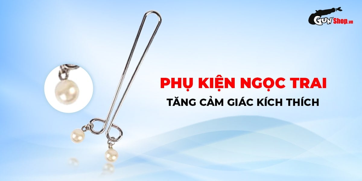 Chisa Senuelo Pearl Nipple Clamps BDSM Erotic Stimulator