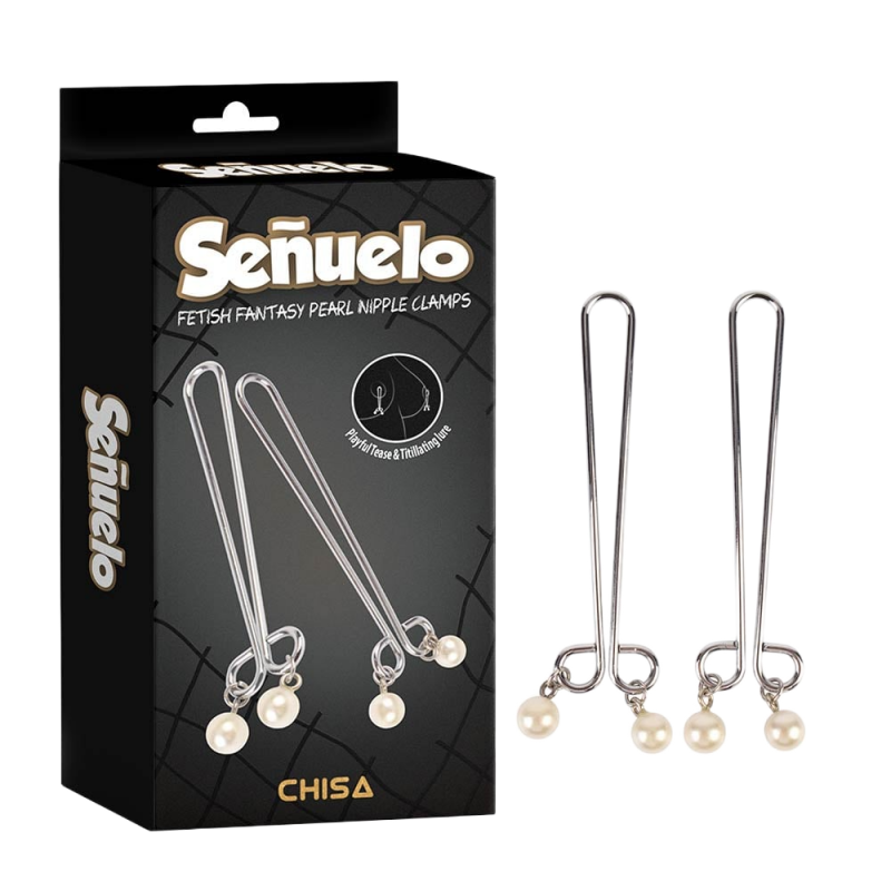  Kho sỉ Kẹp vú kích thích đầu ti Chisa Senuelo Fetish Fantasy Pearl Nipple Clamps  hàng mới về 