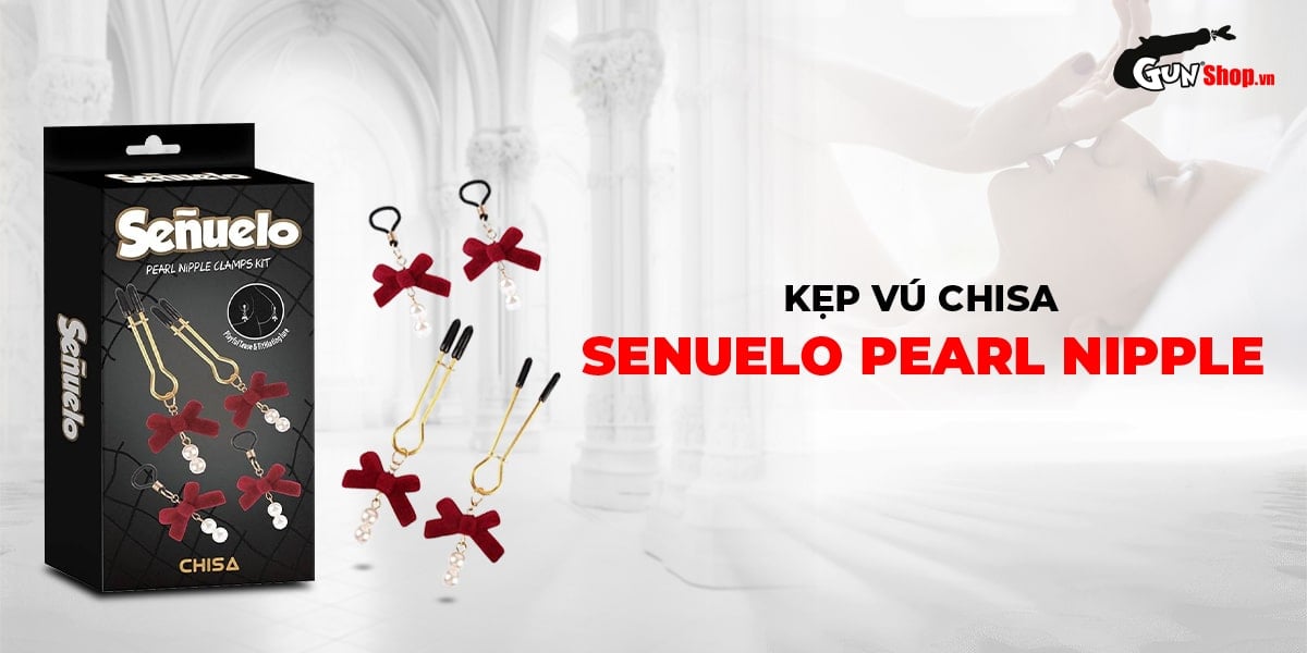 Chisa Senuelo Pearl Nipple Clamps Kit BDSM Essential