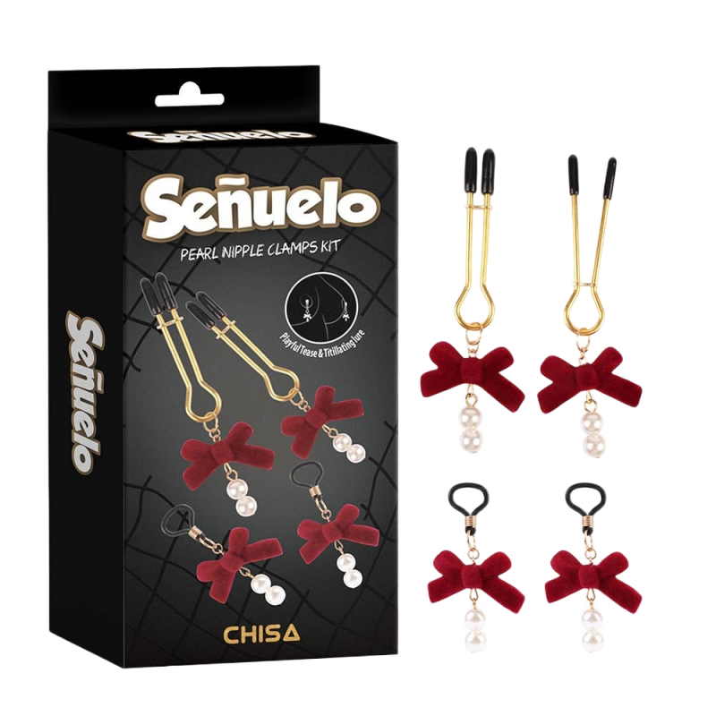  Thông tin Kẹp vú kích thích đầu ti Chisa Senuelo Pearl Nipple Clamps Kit  có tốt không? 