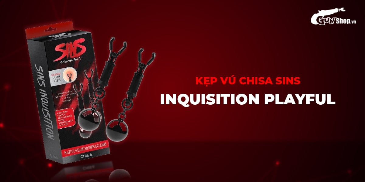 Chisa Sins Weighted Nipple Clamps for Intense Stimulation