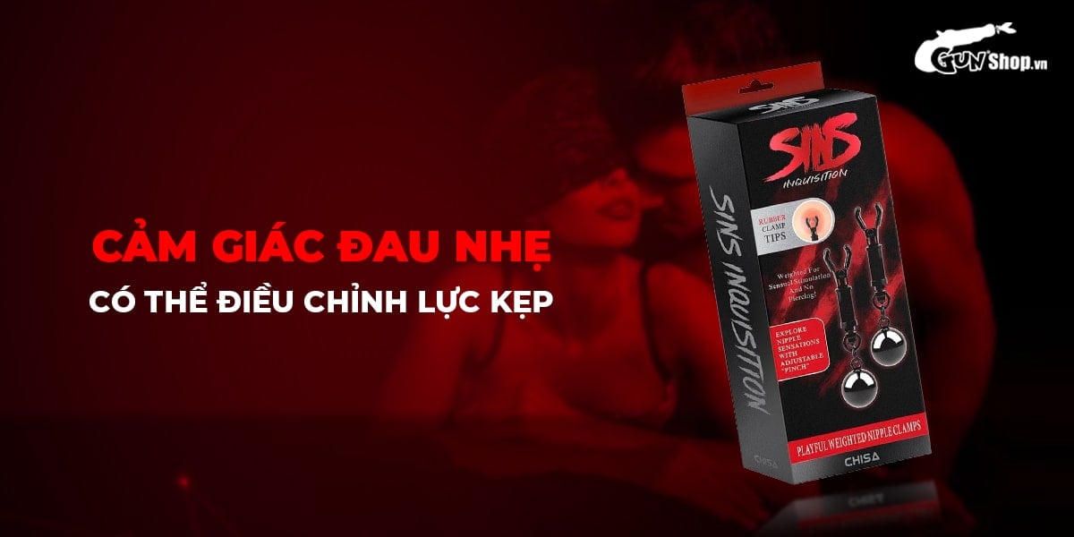 Chisa Sins Weighted Nipple Clamps for Intense Stimulation