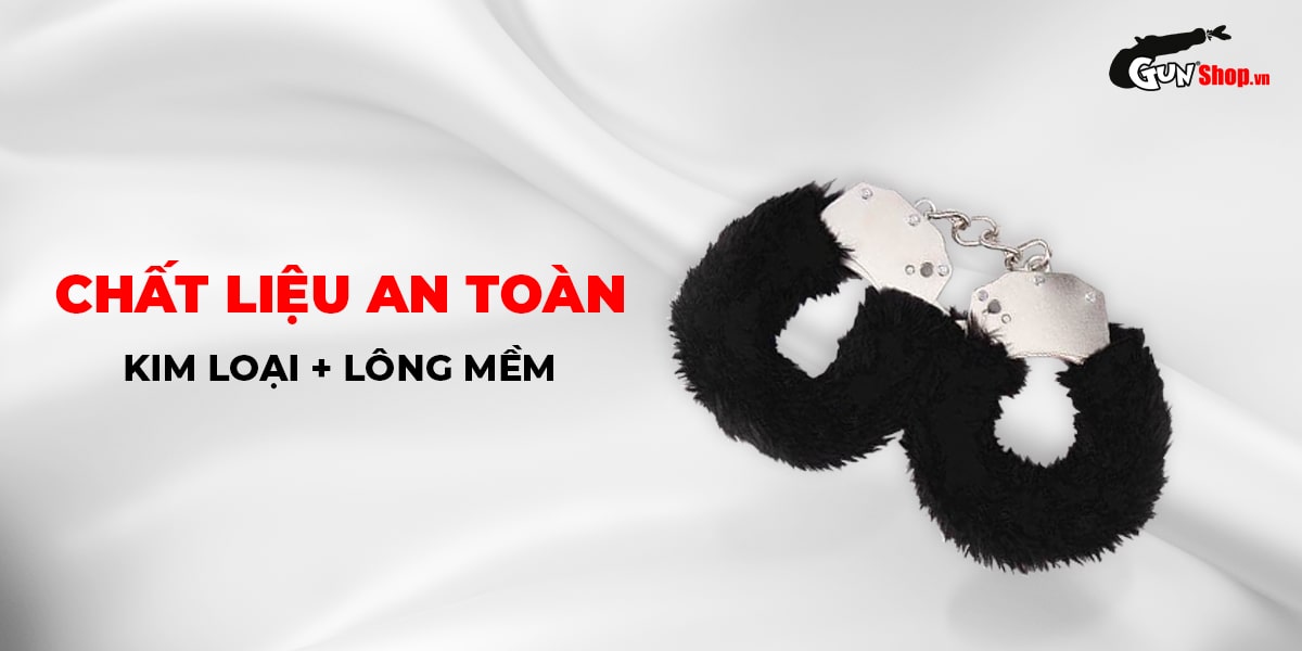 Còng tay Chisa lông mềm siêu bền, sexy, an toàn, giá tốt