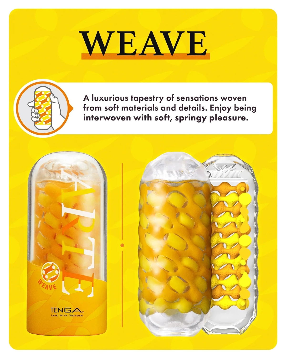 Tenga Arte Weave Drape mềm mại dễ chịu trải nghiệm kích thích