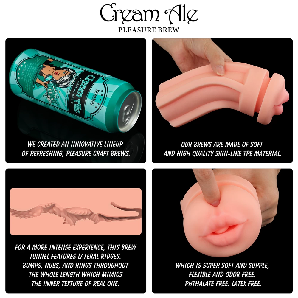 Lovetoy Blonde Ale lon bia thủ dâm silicon mềm mại độc đáo