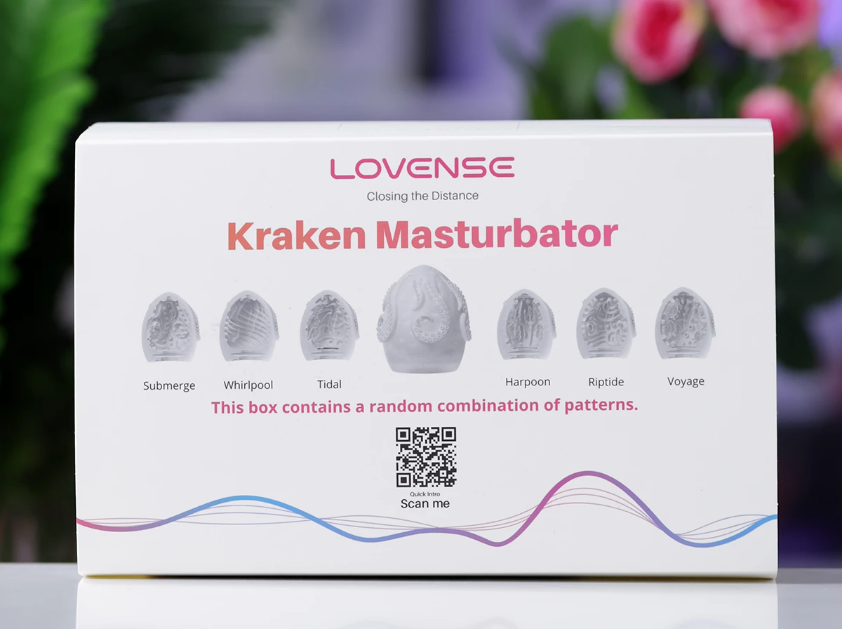 Trứng thủ dâm Lovense Kraken mềm ngụy trang kín đáo hấp dẫn