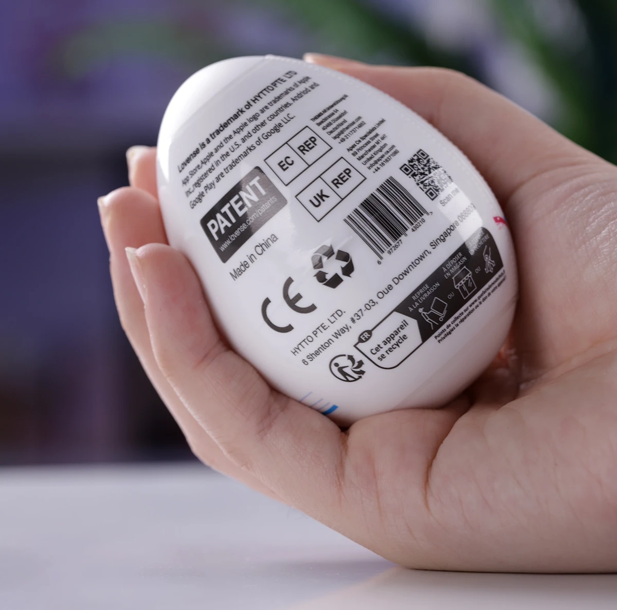 Trứng thủ dâm Lovense Kraken mềm ngụy trang kín đáo hấp dẫn