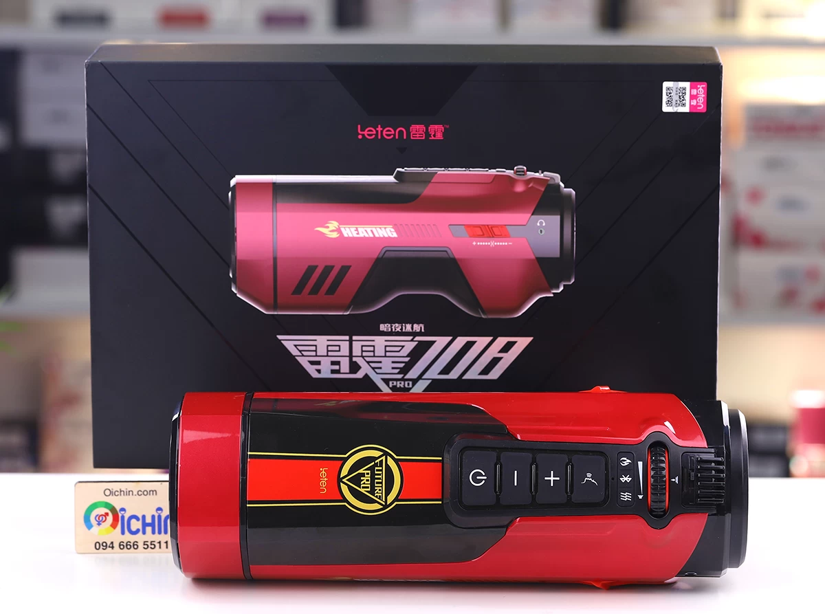 Leten 708 Pro đỏ sưởi ấm thút hút thổi rung mạnh tặng quà