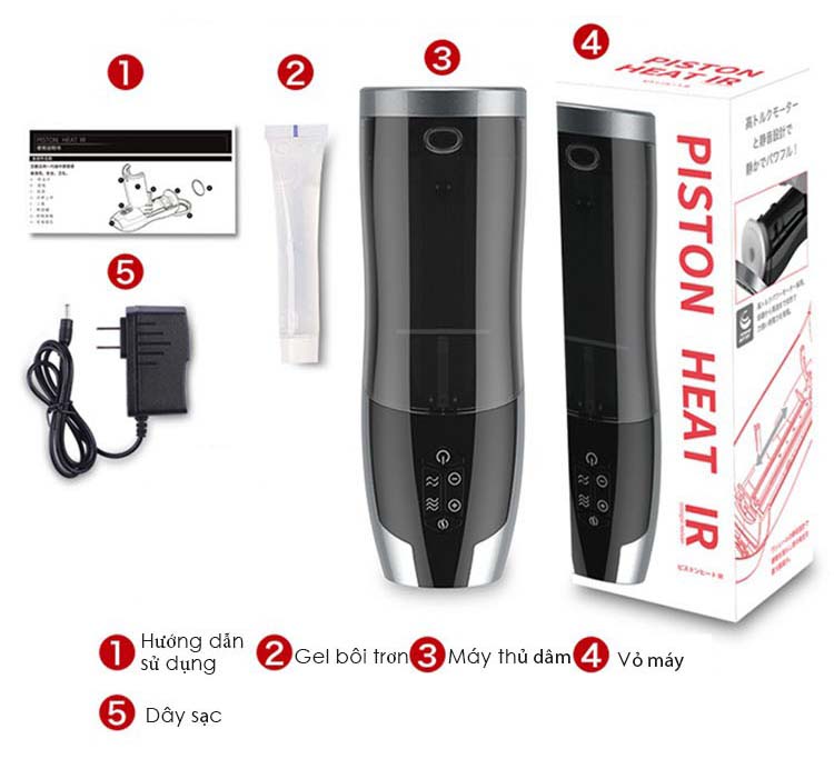 Máy Thủ Dâm Tự Động Rends Piston Heat IR Nhật Bản Cao Cấp