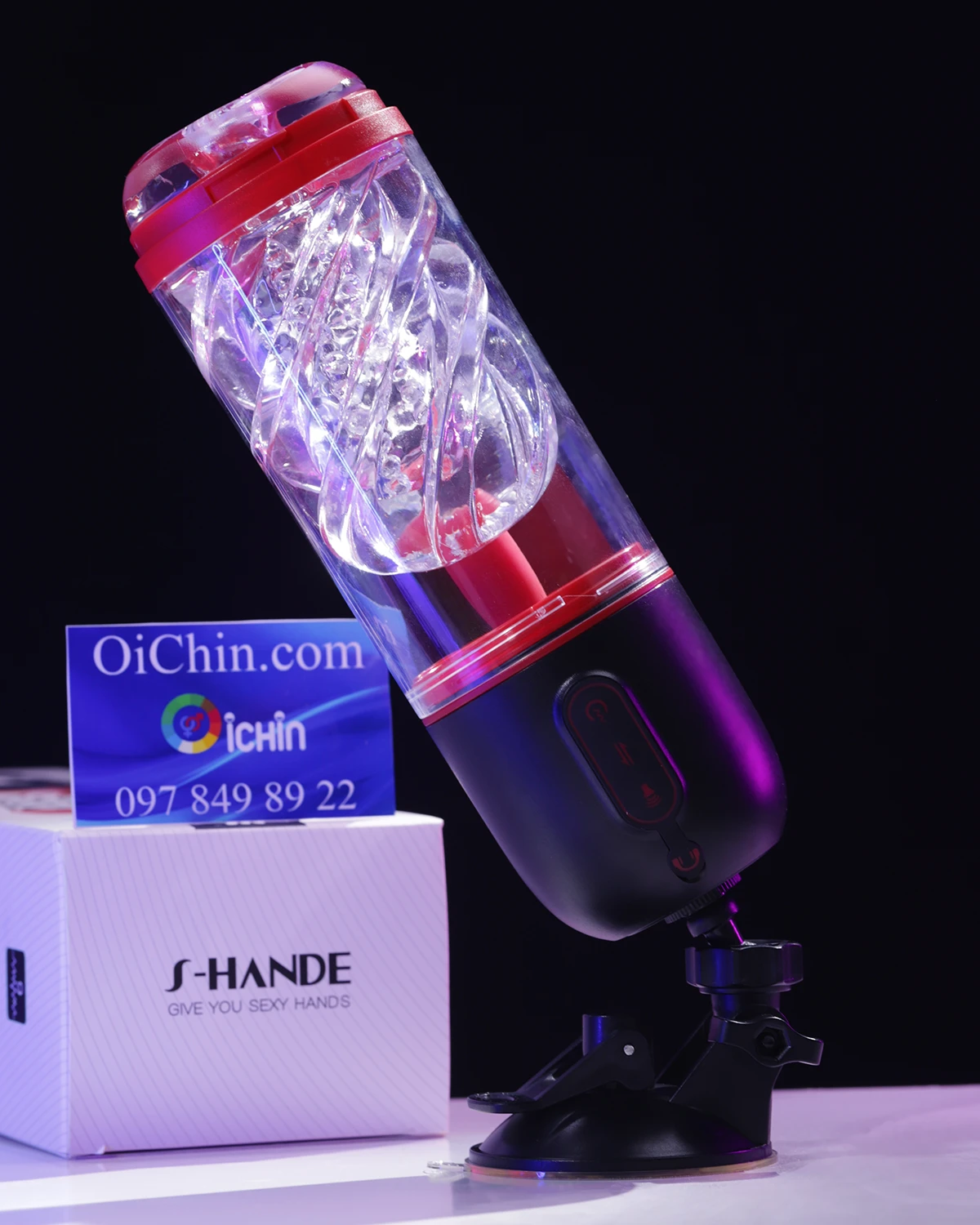 Máy thủ dâm S-hande VIVEK rung co bóp hút tiếng rên cao cấp