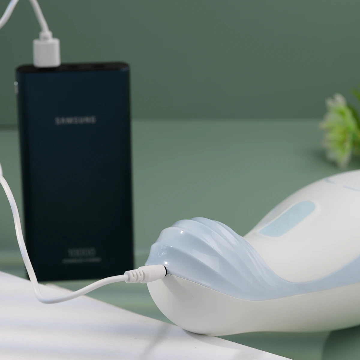 Jiuai Yulei máy rung co bóp sưởi ấm âm thanh chân thực