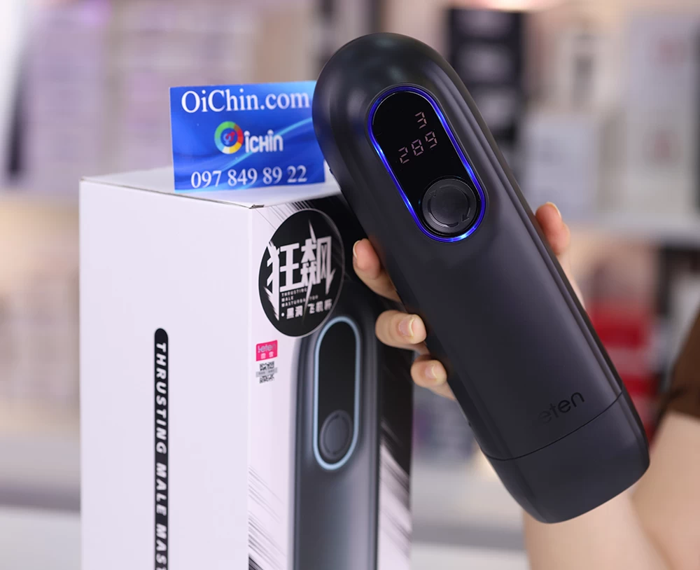 Leten Thrusting Black Hole máy thủ dâm thụt co bóp sưởi ấm LED