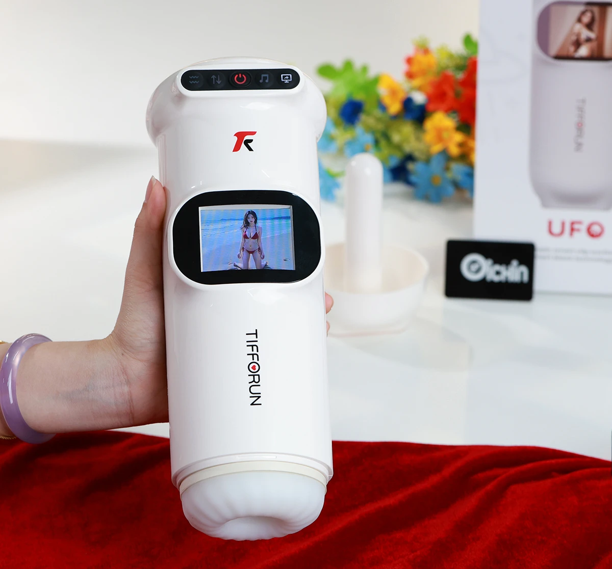 Máy thủ dâm Yeain Tifforun UFO rung thụt toả nhiệt tiếng rên kích thích