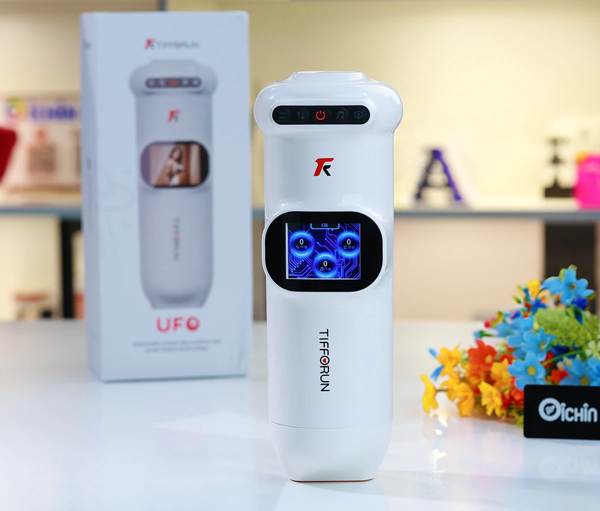 Máy thủ dâm Yeain Tifforun UFO rung thụt toả nhiệt tiếng rên kích thích