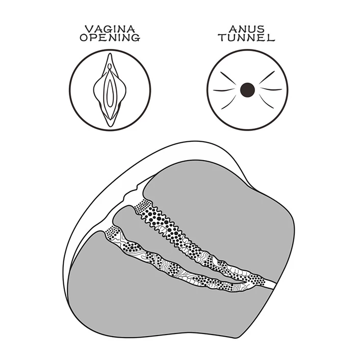 Lovetoy Streetgirls thiết kế mềm mại 2 lỗ Âm đạo Hậu môn