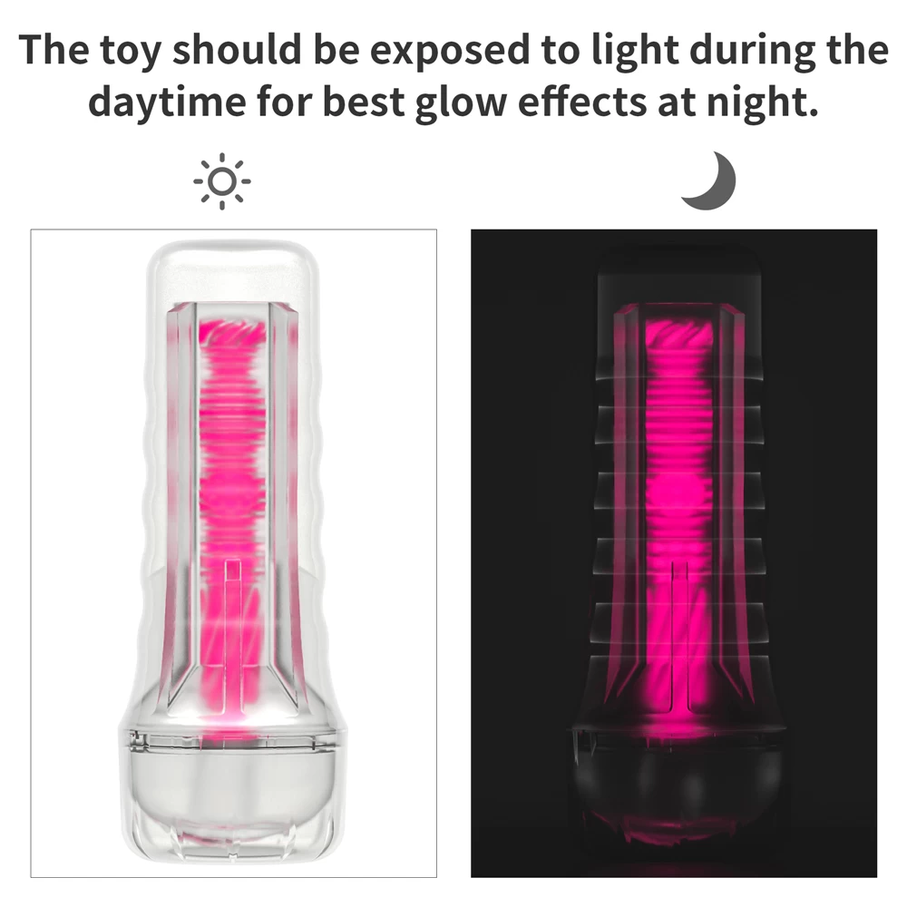 Lovetoy Lumino Play Glow Pink âm đạo giả phát quang silicon mềm