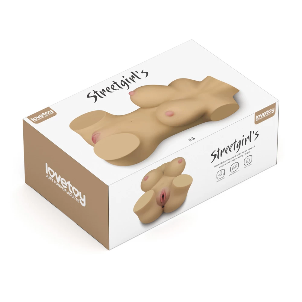 Lovetoy Streetgirls búp bê bán thân 3 vòng quyến rũ chất liệu Superskin mềm mại