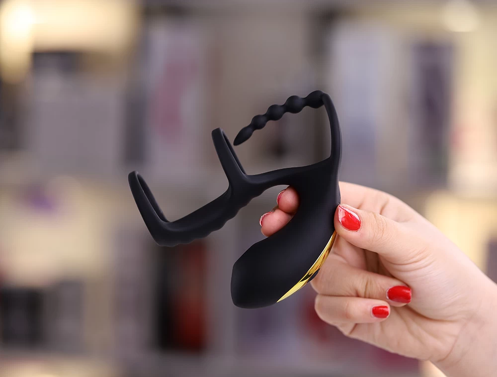 Máy rung kích thích dương vật tinh hoàn kèm thổi âm vật tăng kích thước