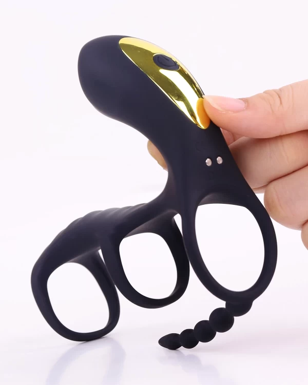 Penis Testicle Stimulator rung thổi tăng kích cỡ vòng đeo đa năng 