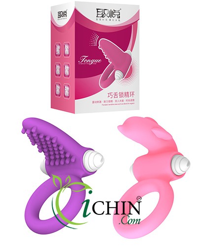 Vòng rung Dolphin đeo gốc dương vật massage âm đạo silicone mềm 