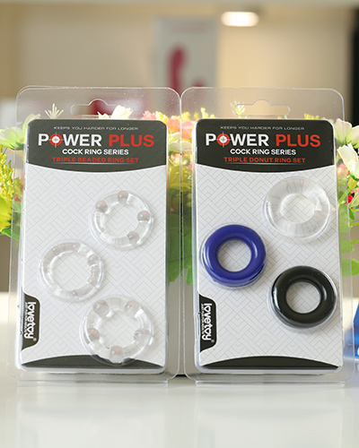 Lovetoy Power Plus Silicone Penis Rings Set of 3