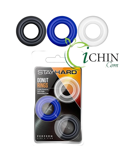 Stay Hard Donus Ring Bộ 3 Vòng Silicone Co Giãn Êm Ái 