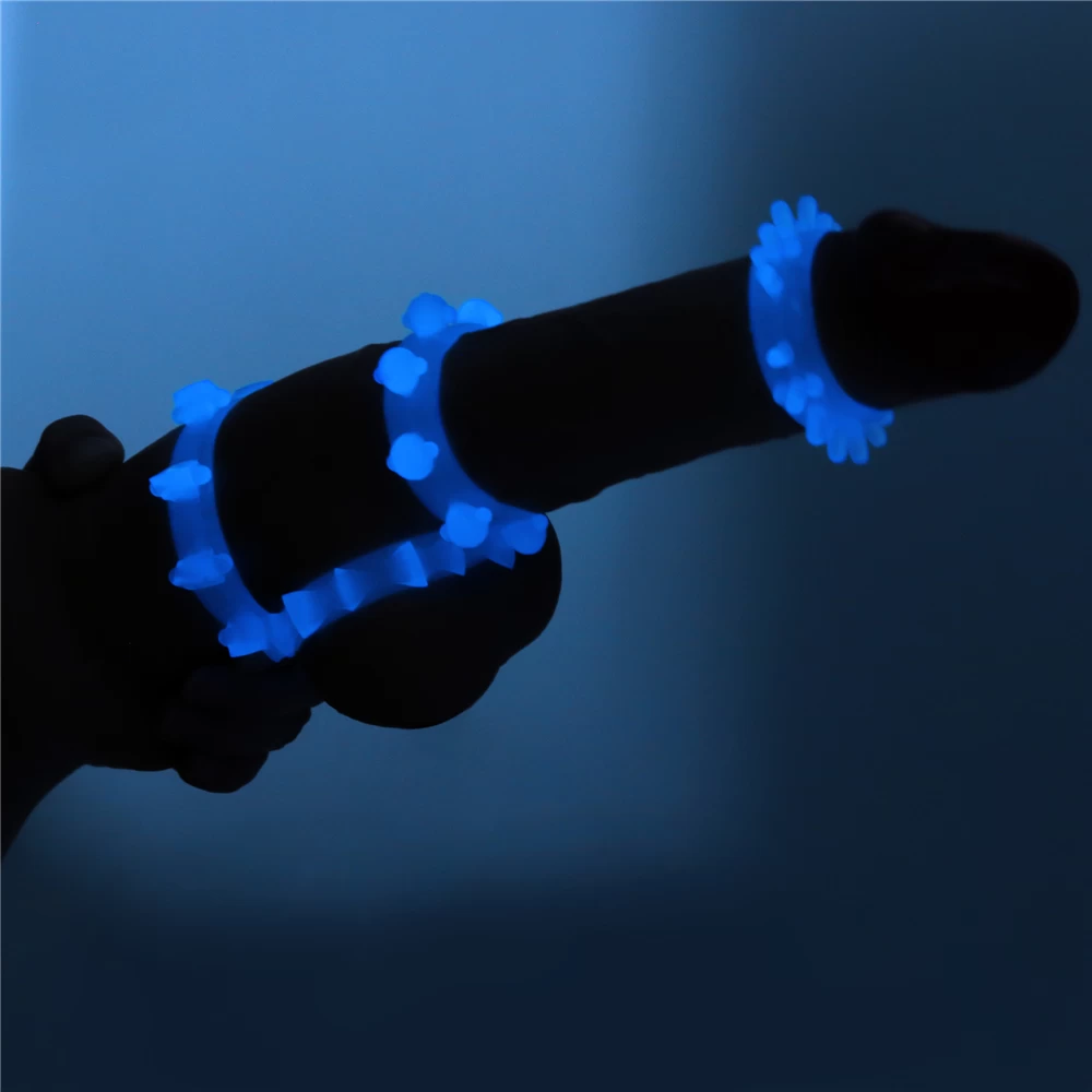 Lovetoy Lumino Play 4 Glow Silicone Penis Rings