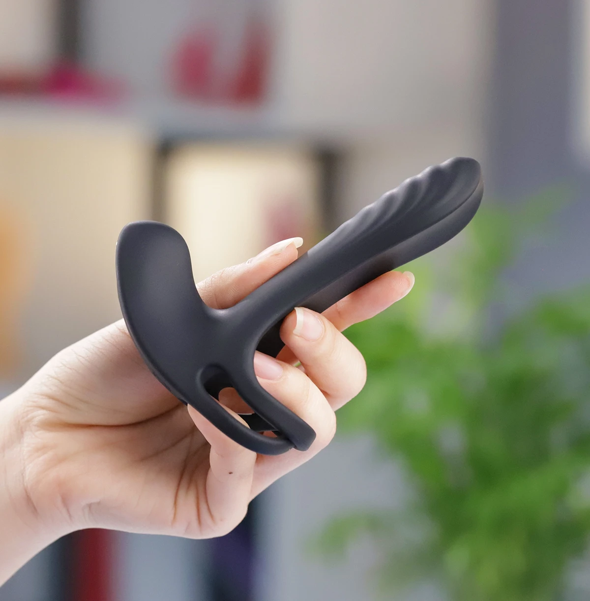 S-HANDE FRANK RCT vòng rung kích thích kép mạnh mẽ điều khiển từ xa