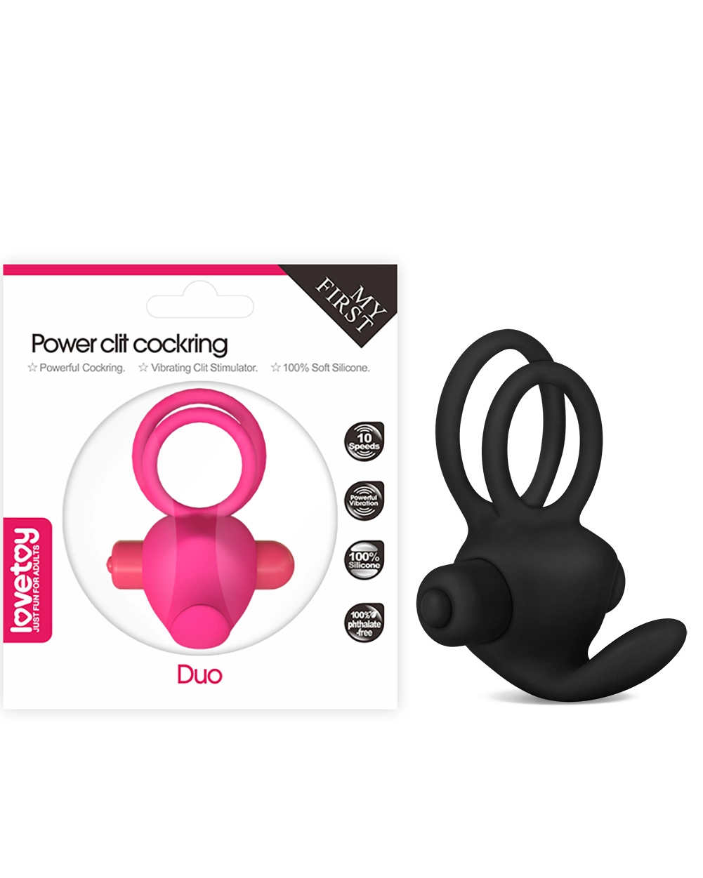 Lovetoy Duo Vòng Đeo Thắt Tinh Hoàn Kéo Dài Thời Gian Yêu