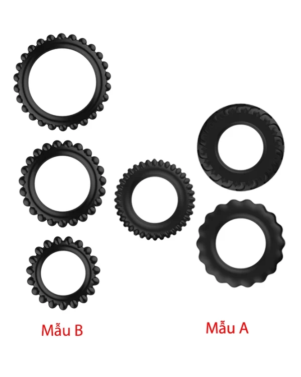 Vòng đeo cu Titan silicone tăng cương cứng chống xuất tinh 