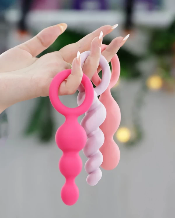 Satisfyer Booty Call bộ đồ chơi hậu môn 3 món cho người mới 