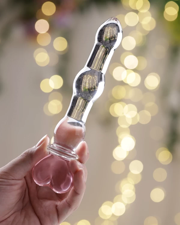 Sextoy hậu môn Mizz Zee thủy tinh trong suốt kích thích khoái cảm cao 