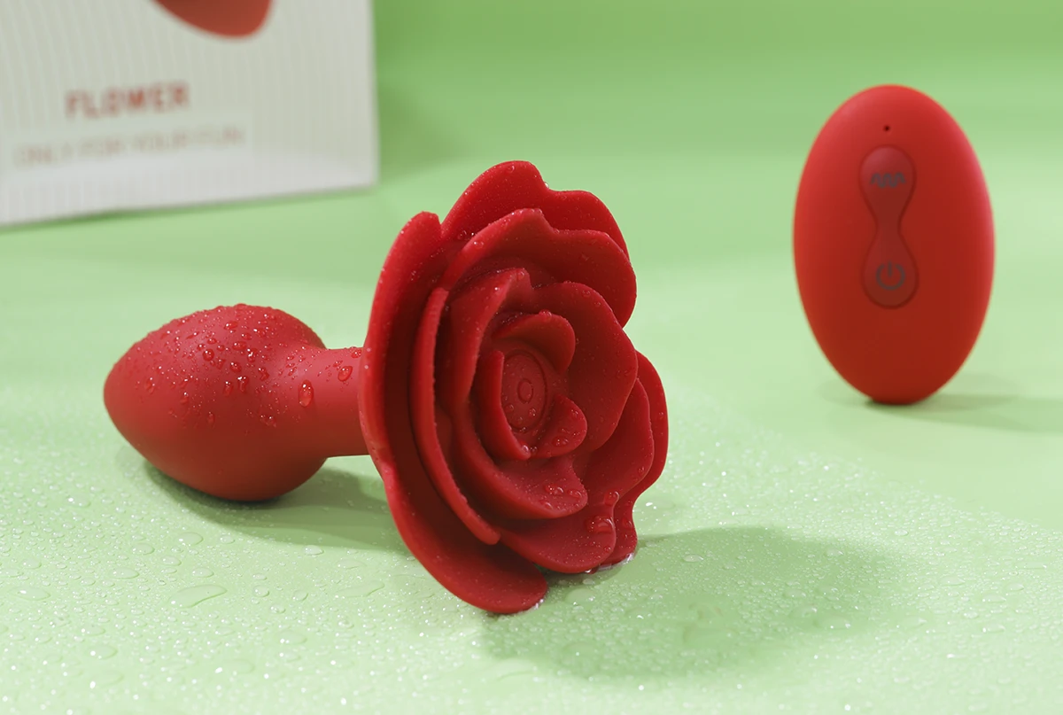 Butt Plug Flower rung ngoáy 10 chế độ kích thích từ xa