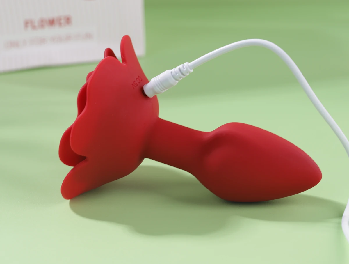 Butt Plug Flower rung ngoáy 10 chế độ kích thích từ xa