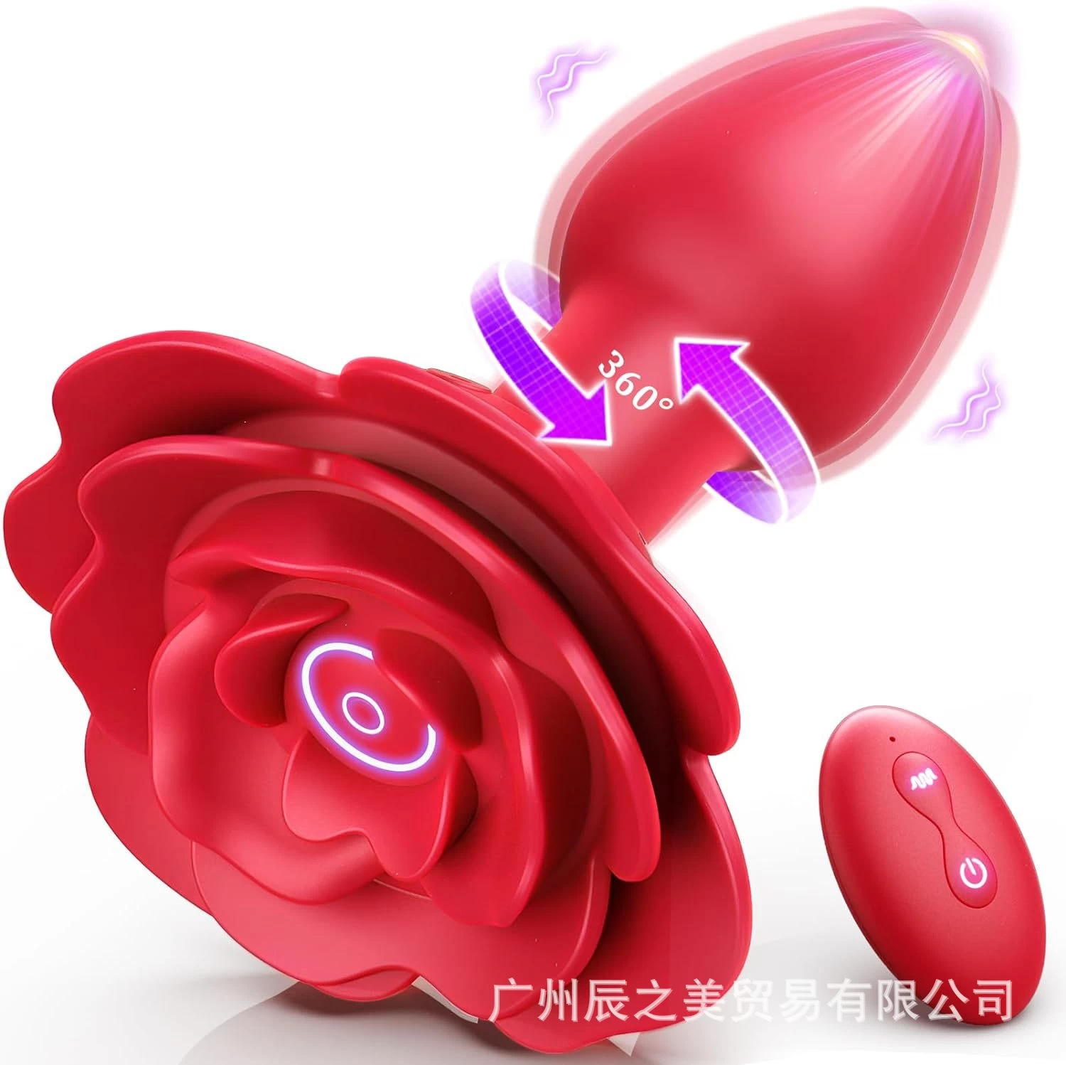Butt Plug Flower rung ngoáy 10 chế độ kích thích từ xa