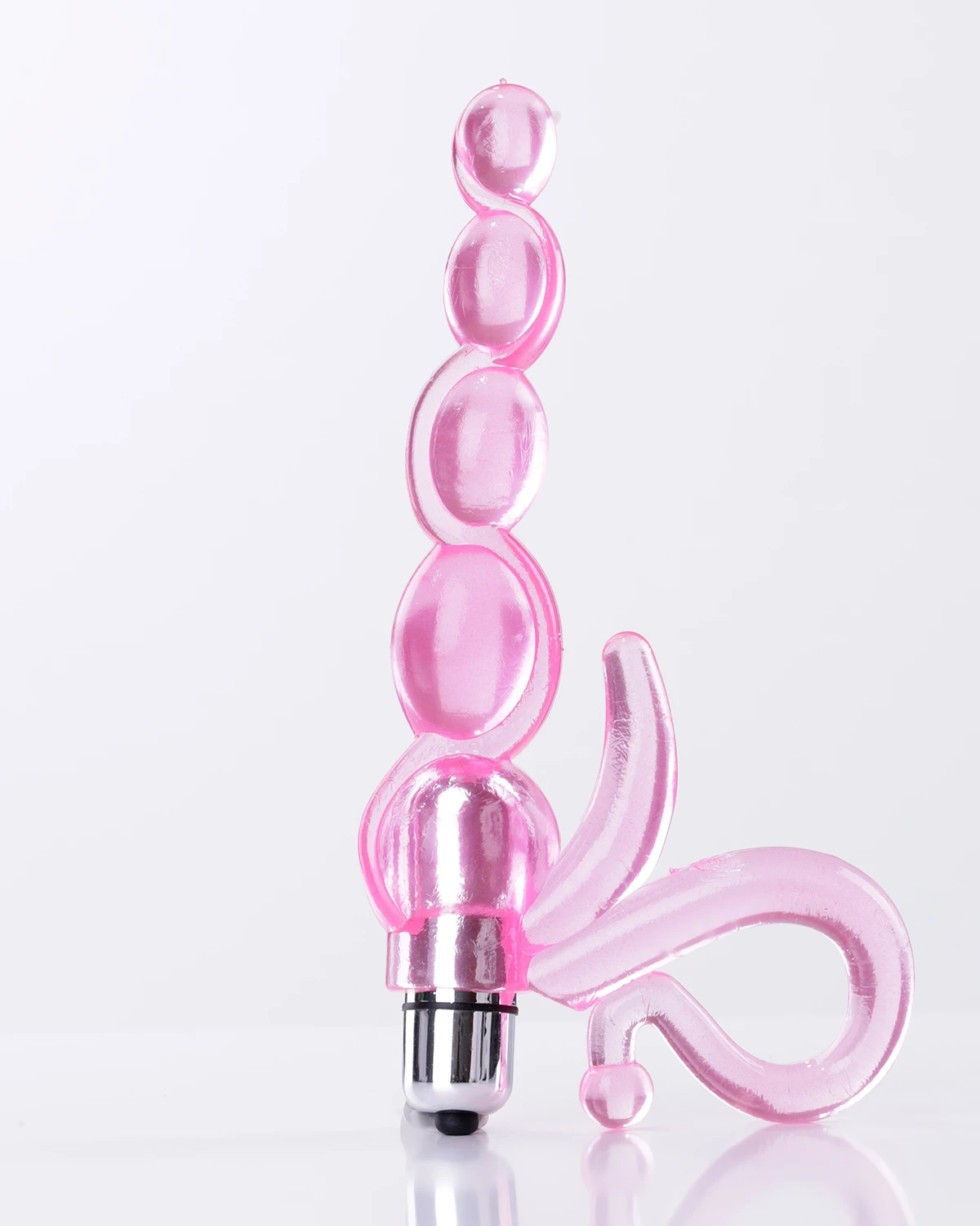 Đồ chơi hậu môn silicone với các hạt kích thước lớn dần về phía gốc