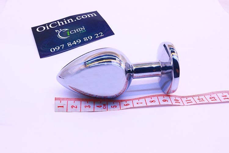 Phích cắm hậu môn inox nhiều màu xinh lung linh 3 kích thước sang trọng