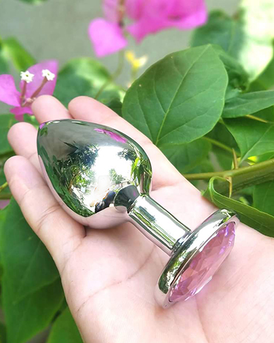 Phích cắm hậu môn inox nhiều màu xinh lung linh 3 kích thước sang trọng